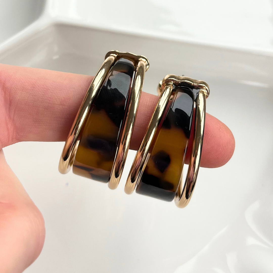 Fireside Luxe Statement Hoop Earrings
