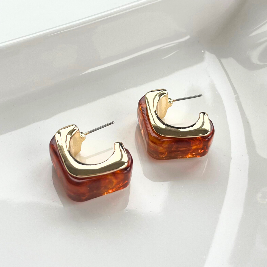 Honey Amour Chunky Hoop Earrings