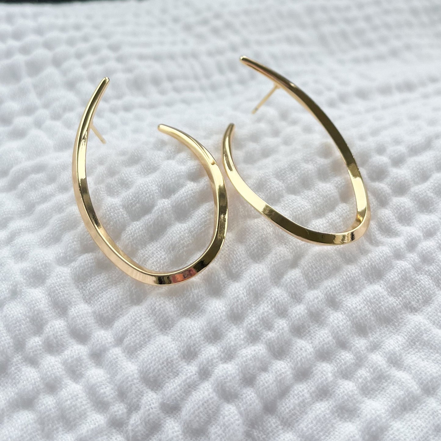 Bali Babe U Gold Hoops
