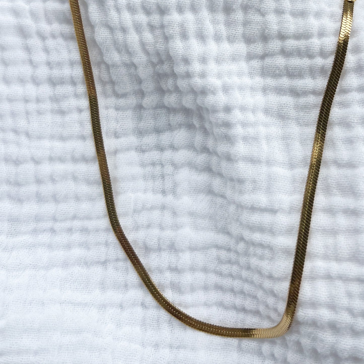 Seattle Golden Snake Chain Necklace
