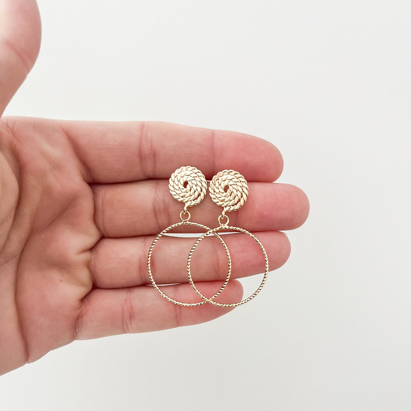 Perfect Sunset Gold Hoop Earrings