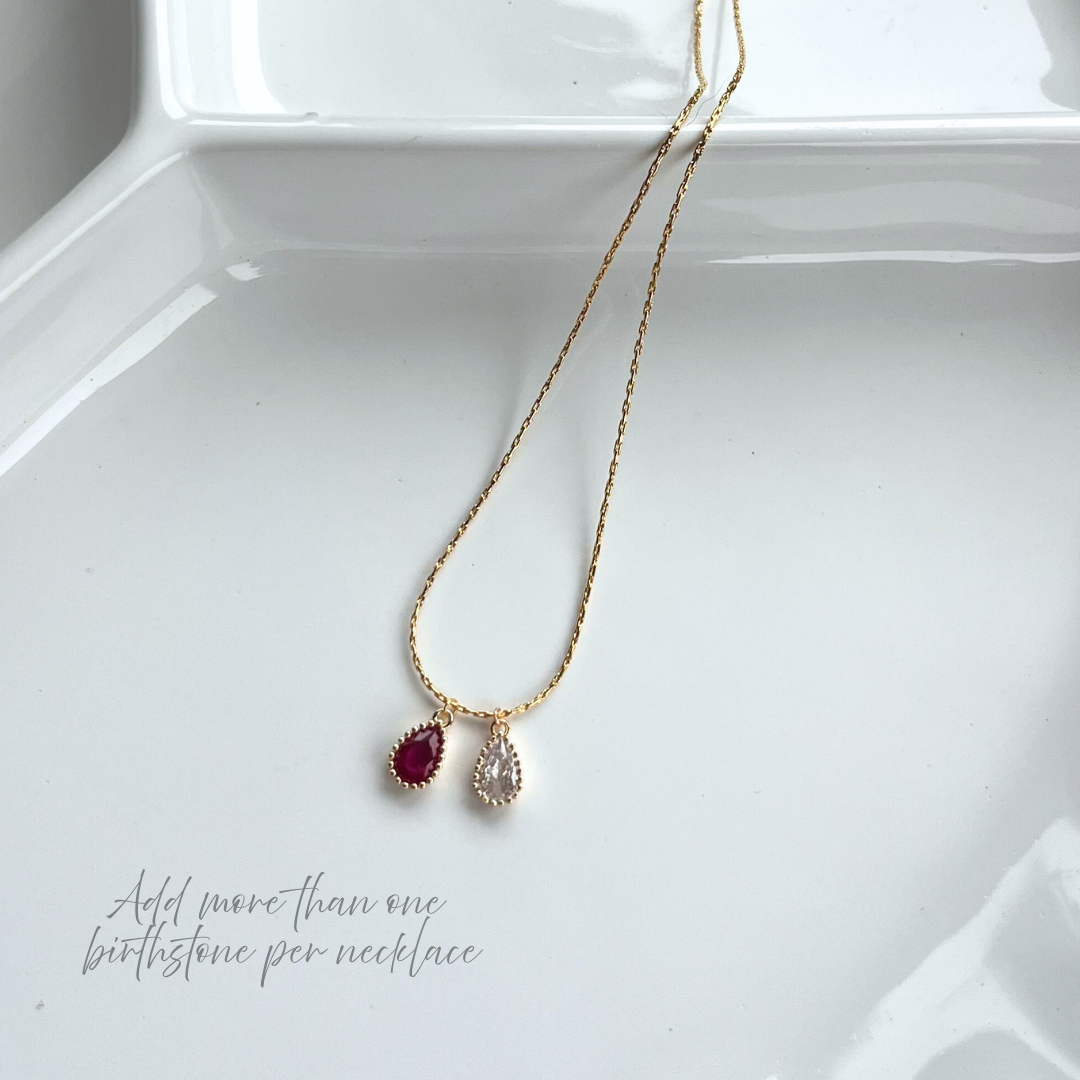 Birthstone Necklace - (BASE ONLY - Charms Added Separate)