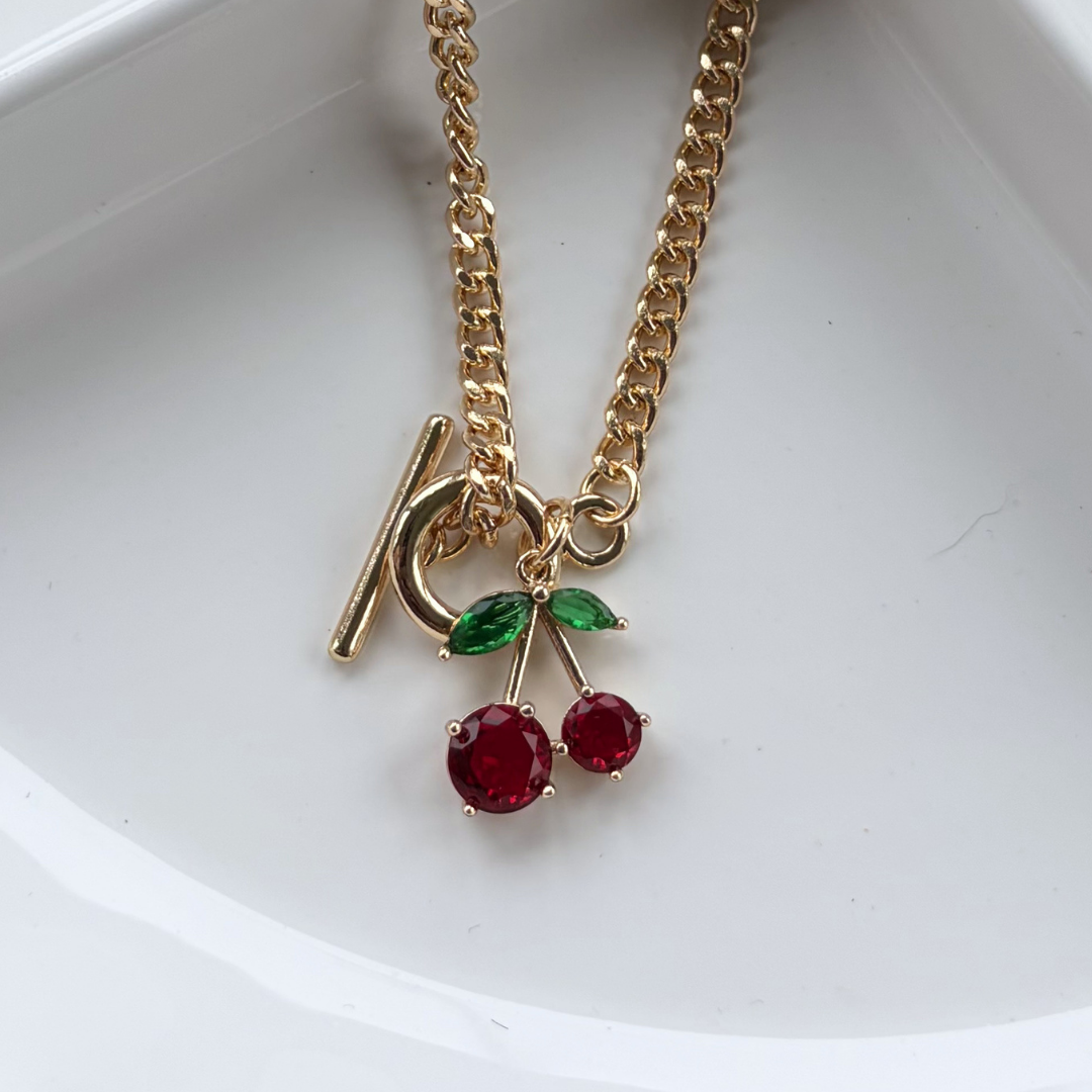 Crystal Cherry Necklace