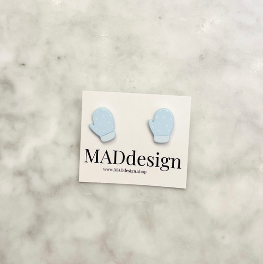 Snow Mittens Stud Earrings