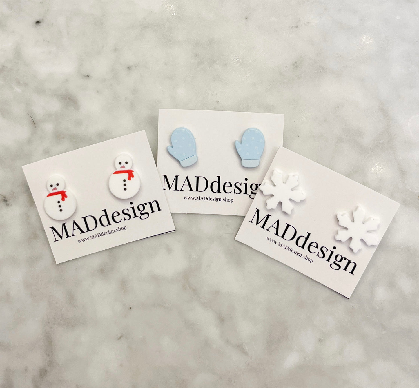 Snowflake Stud Earrings