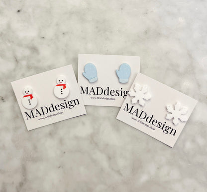 Snowflake Stud Earrings