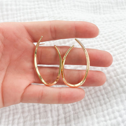 Bali Babe U Gold Hoops
