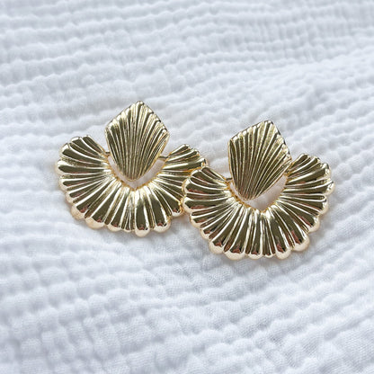 Cayman Statement Gold Earrings