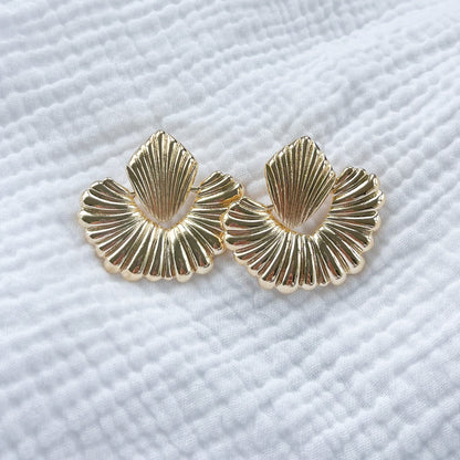Cayman Statement Gold Earrings