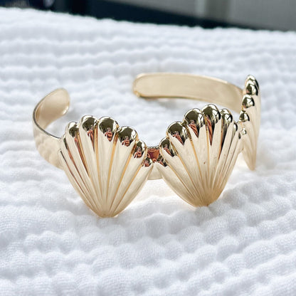 Ocean City Seashell Cuff Bracelet