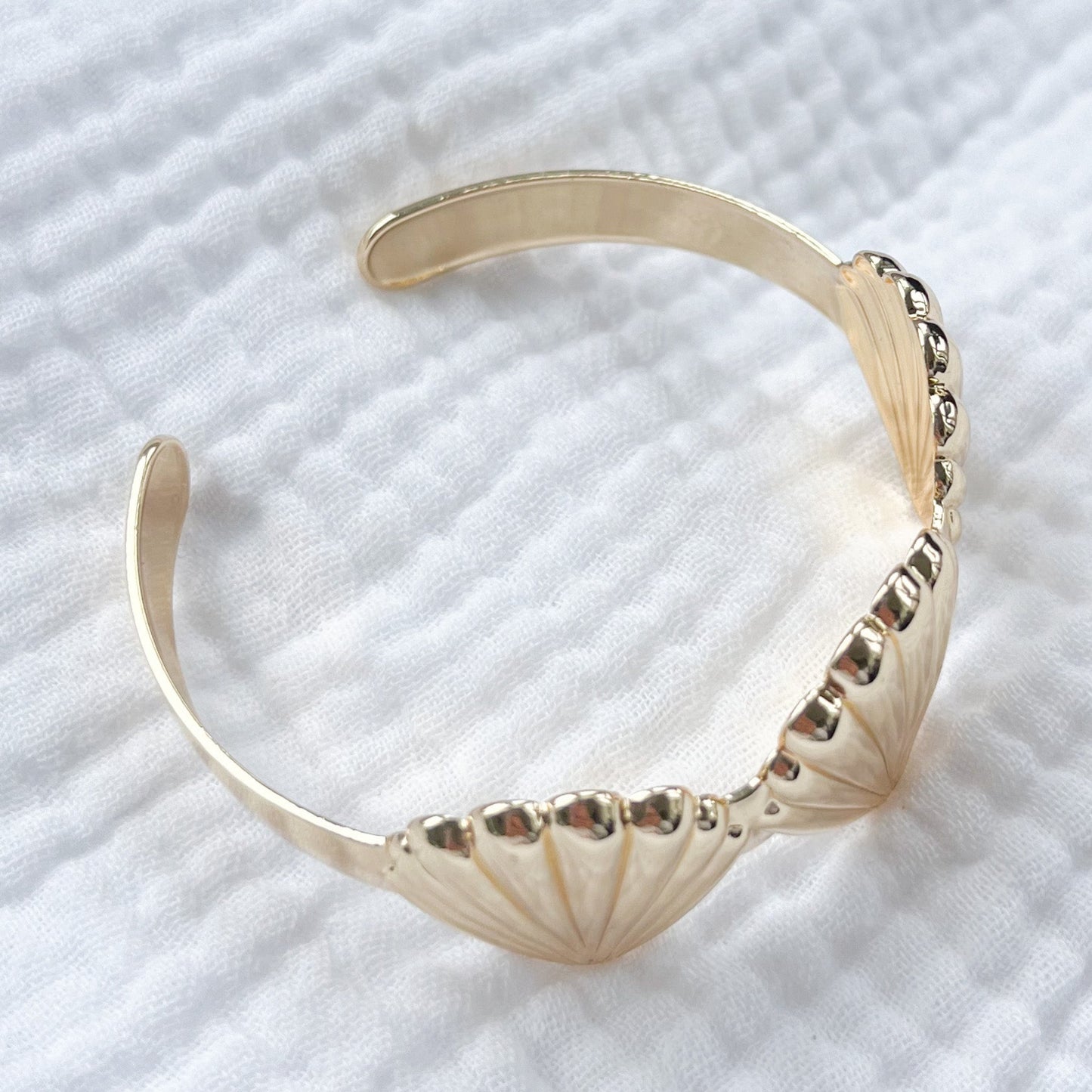Ocean City Seashell Cuff Bracelet