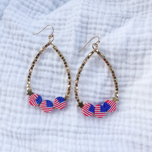 American Love Teardrop Earrings