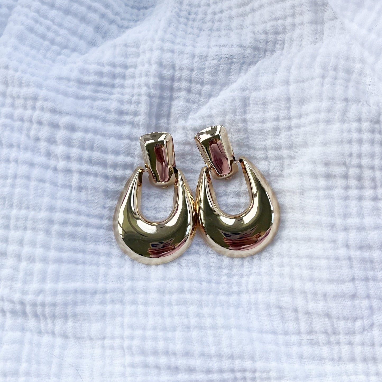 Vienna Golden Statement Earrings