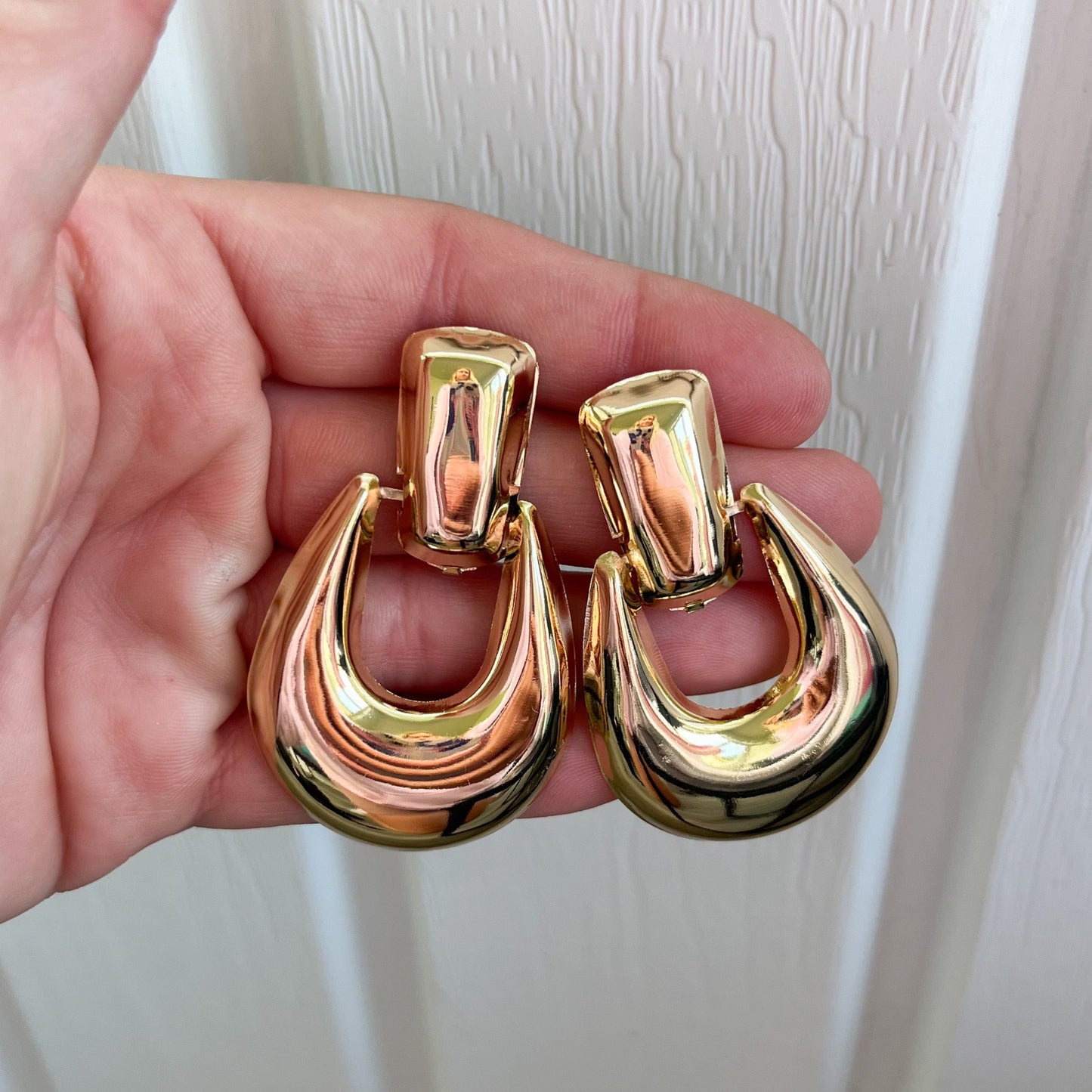 Vienna Golden Statement Earrings