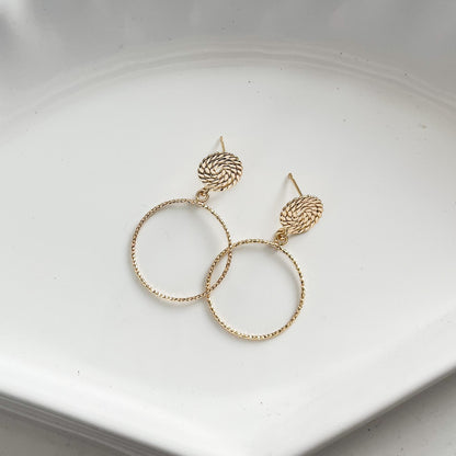 Perfect Sunset Gold Hoop Earrings