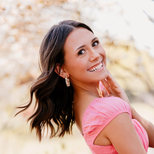 Golden Diamond Hoop Earrings