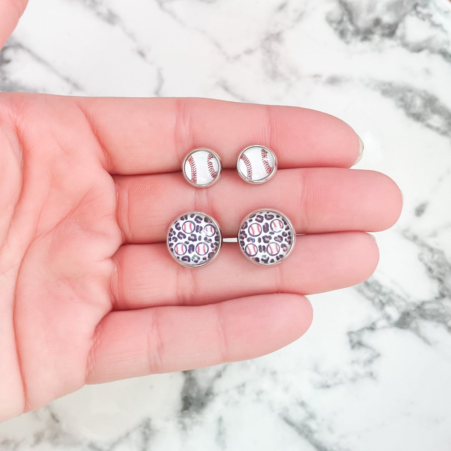 Baseball MINI Stud Earrings