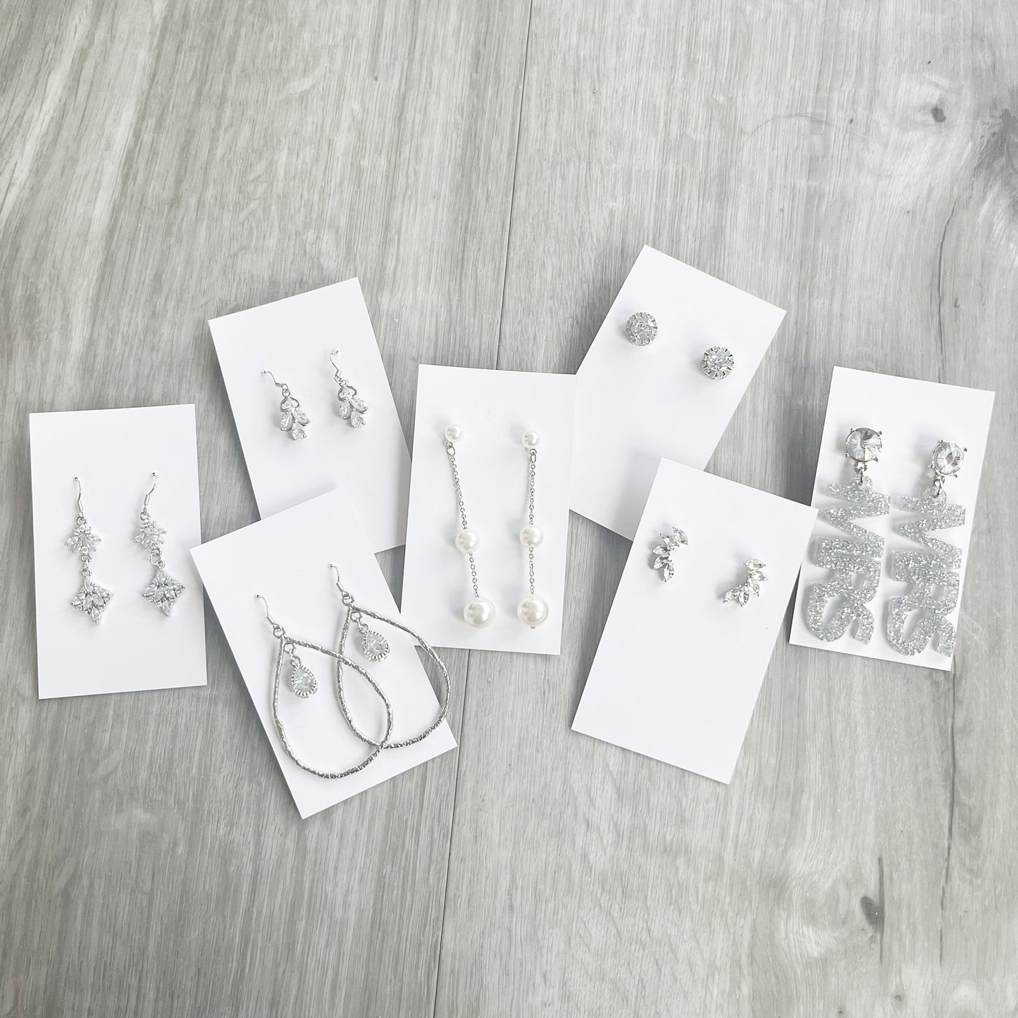 Silver Cubic Zirconia Stud Earrings