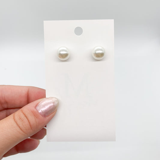 Pearl Stud Earrings