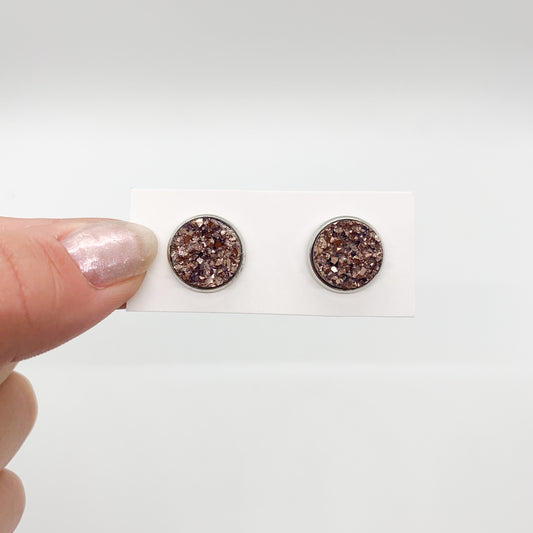 Rose Gold Stud Earrings